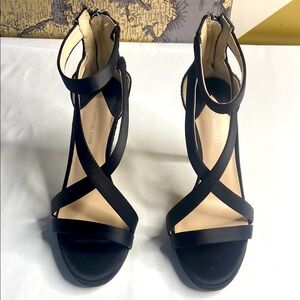 ANTONIO MELANI Black Strappy Heels